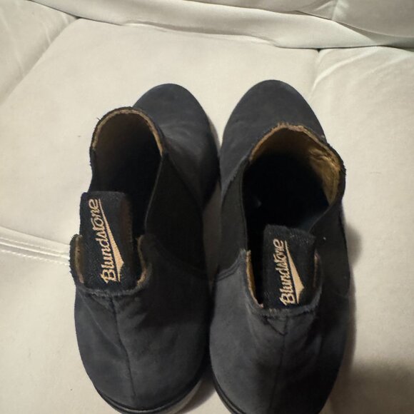 Blundstone Low Heel Ankle Boots - Navy Blue Suede - Size US10/EU41 - Picture 3 of 6